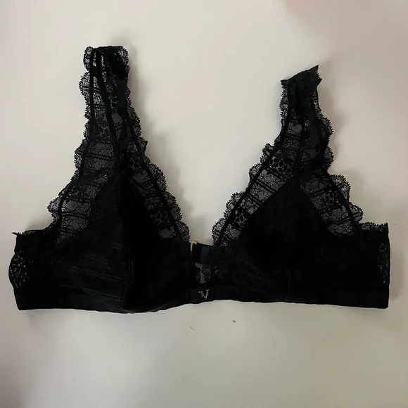 Lace Bralette Set - Black and Purple - Picture 5 of 5